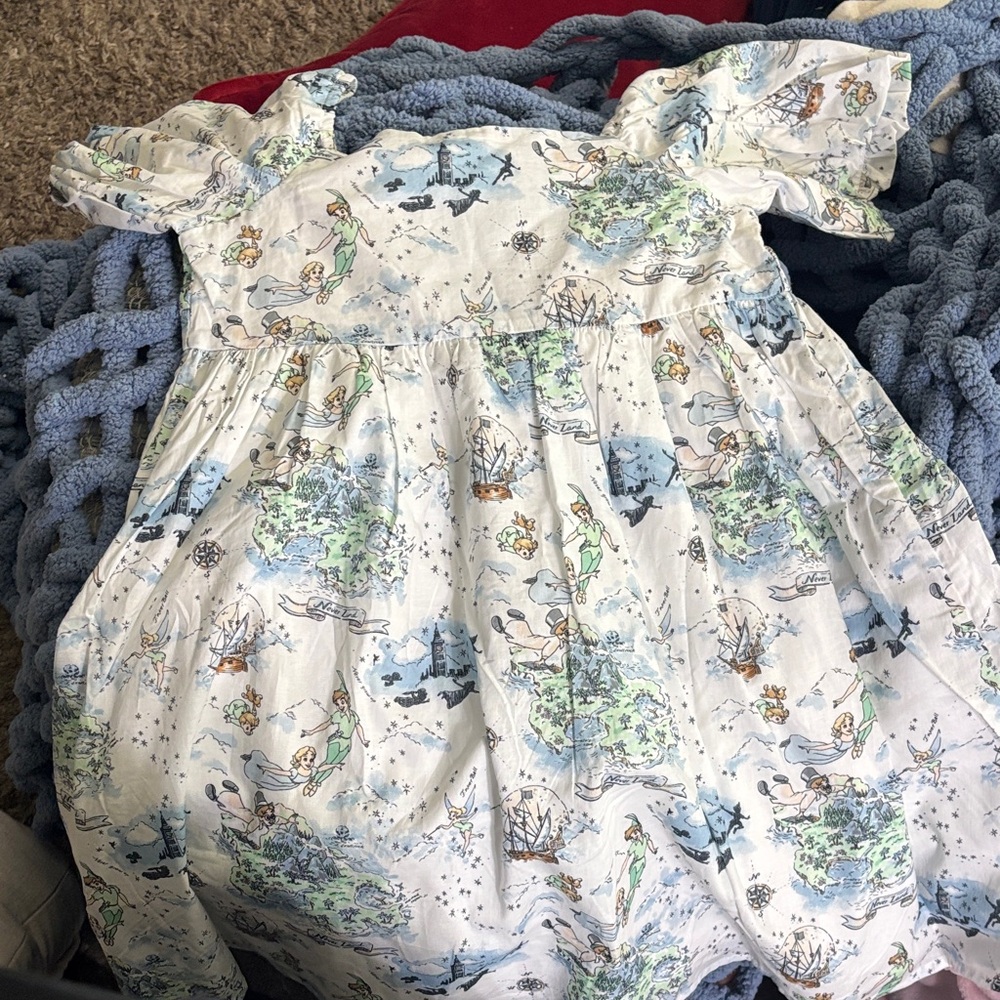Janie and Jack Peter Pan Dress - Blue and Green